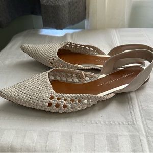 White Zara Flats